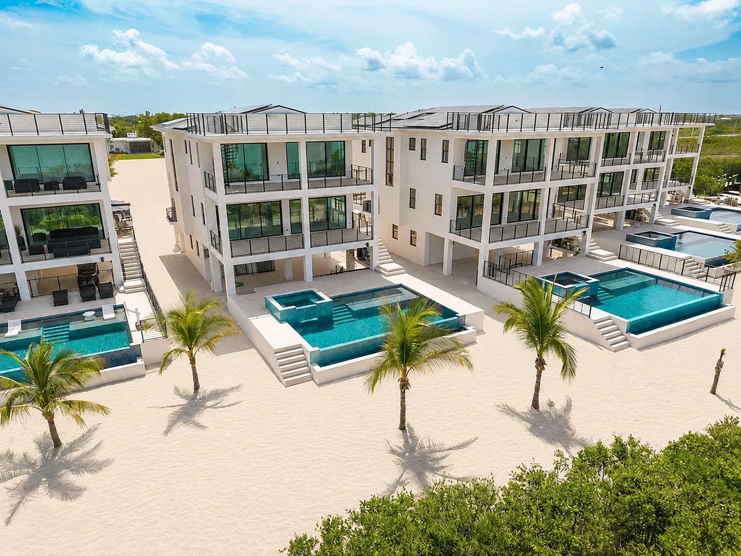 Seven Palms Cove aerial exterior, Summerland Key